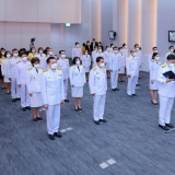 อว. จัดพิธีถวายพระพรชัยมงคลและพิธีถวายสัตย์ปฏิญาณเพื่อเป็นข้ ... Image 15
